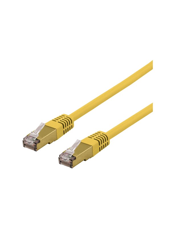 Deltaco SFTP-60GLAH - patch cable - 50 cm - yellow - Keltainen - 0.5 meter