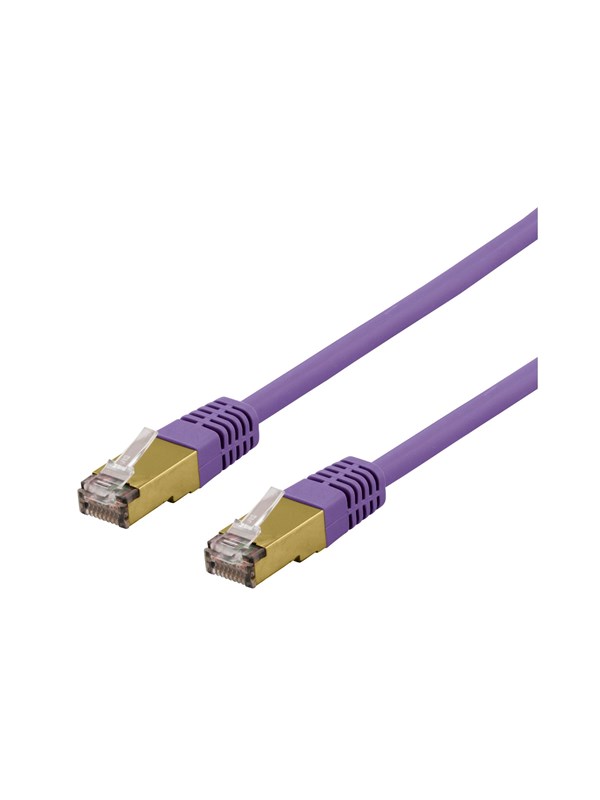 Deltaco SFTP-61PAH - patch cable - 1 m - purple - Purppura - 1m