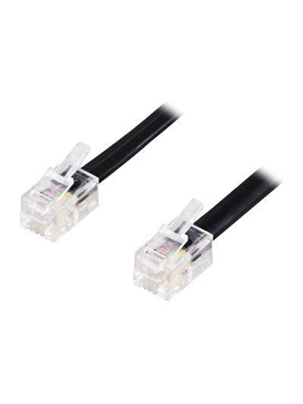 Deltaco phone cable - 5 m - black - Musta - 5m