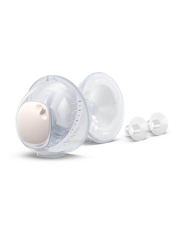 Philips AVENT Hands-free SCF439/01 Kahdet keruukupit, Varaosapakkaus, Silikoni, Läpinäkyvä, Yksi koko, 4 kpl