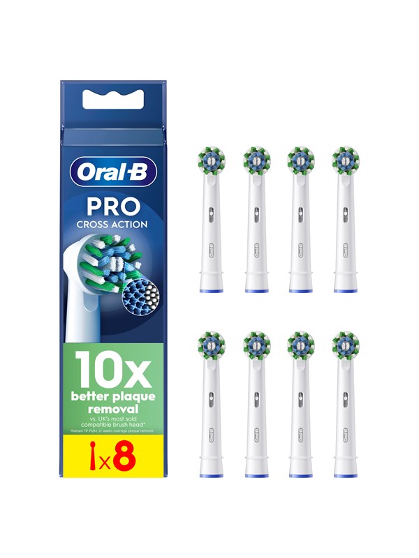 Oral-B Hammasharjan vaihtopäät Cross Action 8 pcs