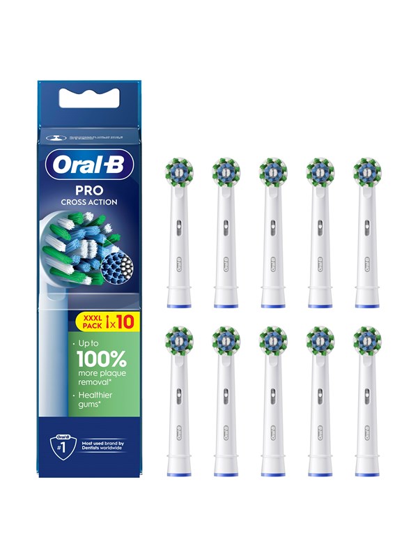 Oral-B Hammasharjan vaihtopäät Cross Action 10 pcs