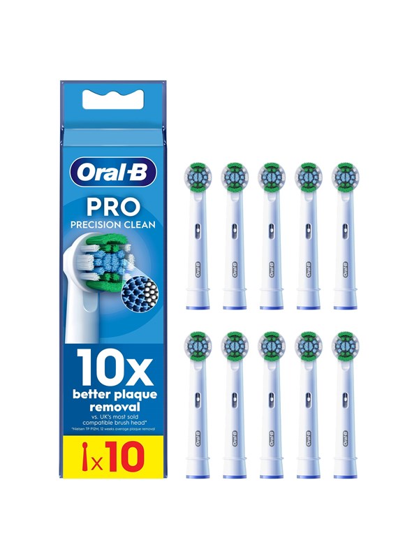Oral-B Hammasharjan vaihtopäät Precision Clean 10 pcs