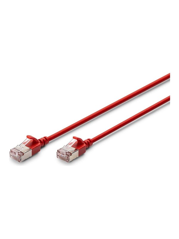 DIGITUS patch cable - 5 m - red - Punainen - 5m