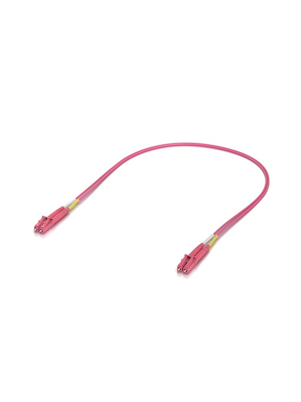 Ubiquiti UniFi OM4 Duplex LC UPC Fiber Patch Cable 0.5m (50-Pack) - Pinkki - 0.5m