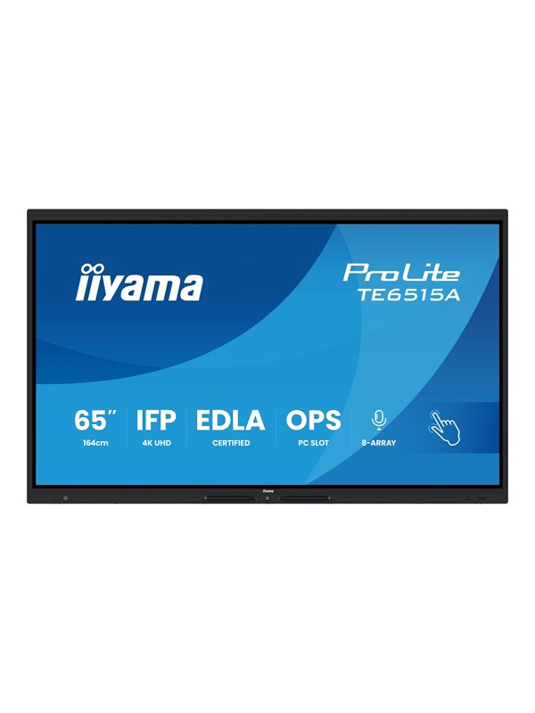 iiyama ProLite TE6515A-B1AG 65" Class (64.5" viewable) LED-backlit LCD display - 4K - for digital signage / interactive communication