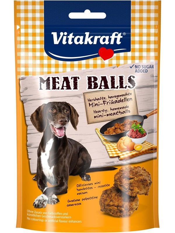 Vitakraft Meat Balls Runsaat Kotitekoiset Koiranherkut 80g