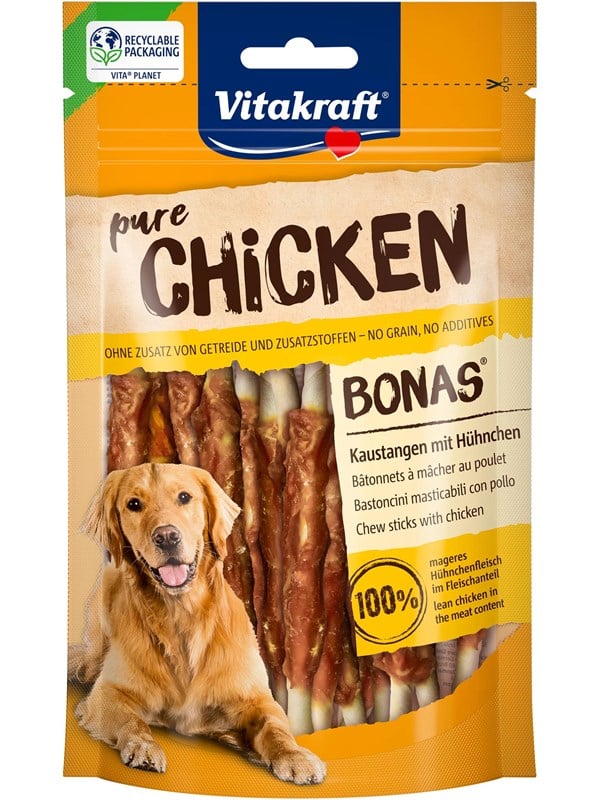 Vitakraft Pure Chicken Bonas Purutikut Kanalla 80g