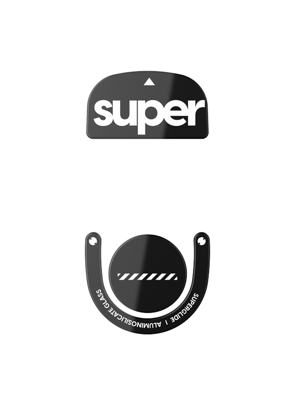 Pulsar Superglide (Type-S) for Logitech G PRO X SUPERLIGHT 2 - Musta