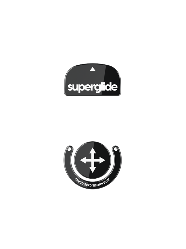Pulsar Superglide (Type-S) for Logitech G PRO X SUPERLIGHT - Musta