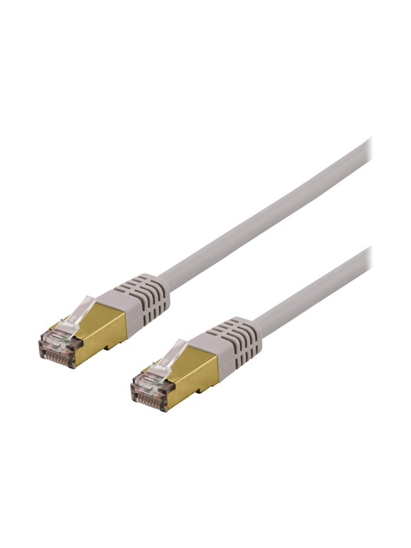 Deltaco patch cable - 50 cm - grey - Harmaa - 0.5 meter