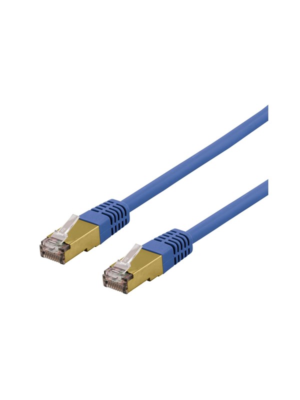 Deltaco SFTP-60BAH - patch cable - 50 cm - blue - Sininen - 0.5m
