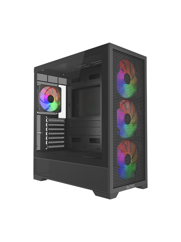 DUTZO C740 Airflow ARGB - Kotelot - Miditower - Musta
