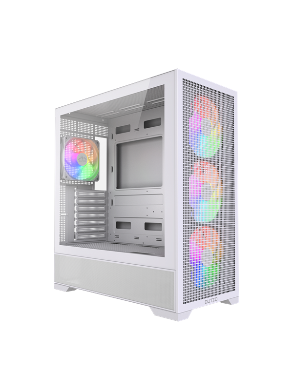 DUTZO C740 Airflow ARGB - Kotelot - Miditower - Valkoinen