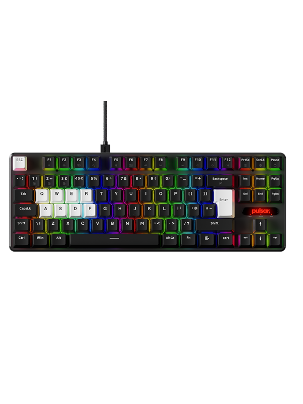 Pulsar PCMK 2 HE TKL (ISO) - Pelinäppäimistö - ilman numpadia - Englanti (UK) - Musta