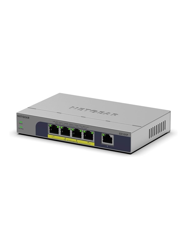 Netgear GS105P - switch - 5 ports - unmanaged
