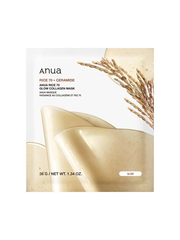 Anua Rice 70 Glow Collagen Mask - 1 pcs