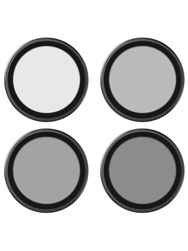 TELESIN CPL+ND8/16/32 Lens Filter Kit 4-pack AGC Glass DJI Osmo Action 3 to 5 Pro