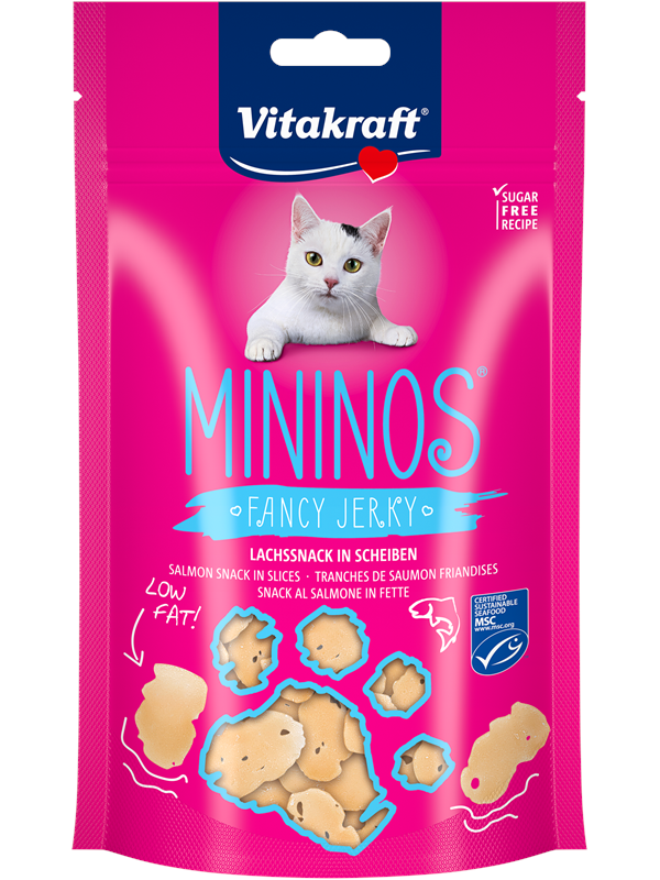 Vitakraft MININOS Fancy Jerky Lohi Välipalaviipaleet 40g