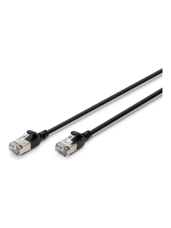 DIGITUS patch cable - 2 m - black - Musta - 2m