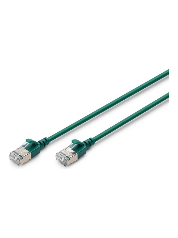 DIGITUS patch cable - 3 m - green - Vihreä - 3m