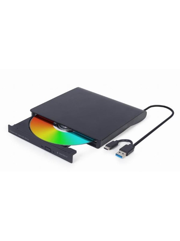 Gembird DVD-USB-031 - Ulkoinen - DVD-RW (Poltin) - USB 3.1 Gen 1 - Musta