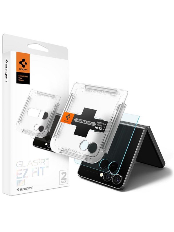 Spigen Glass tR EZ Fit HD 2 Pack - Samsung Galaxy Z Flip7