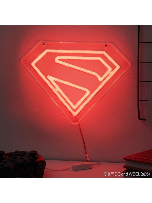 Paladone - Superman Wall Mountable LED Neon Light - Lamppu