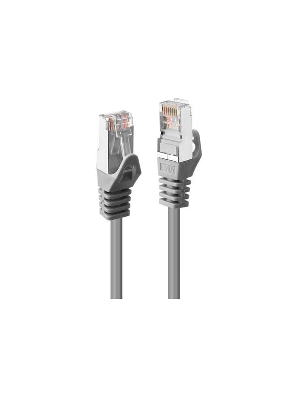 Lindy patch cable - 5 m - grey - Harmaa - 5m