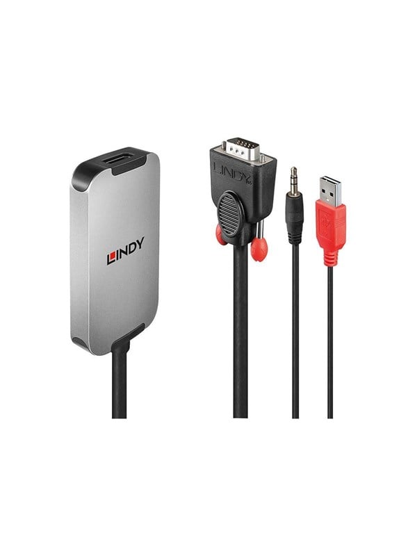 Lindy VGA to DisplayPort 1.2 Converter - DisplayPort adapter - 18 cm