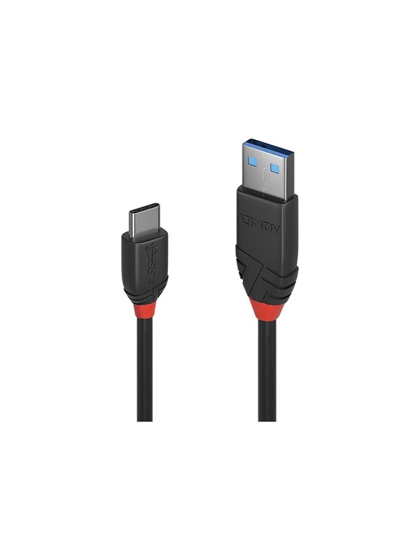 Lindy Black Line - USB-C cable - USB Type A to 24 pin USB-C - 15 cm