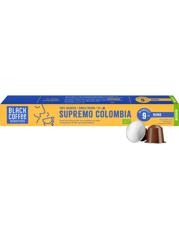 Black Coffee Roasters Supremo Colombia Organic - 10 Capsules
