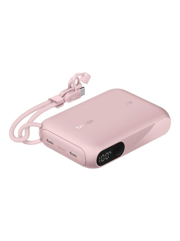 Belkin BoostCharge power bank - with display - 24 pin USB-C - 20 Watt - 10000 mAh