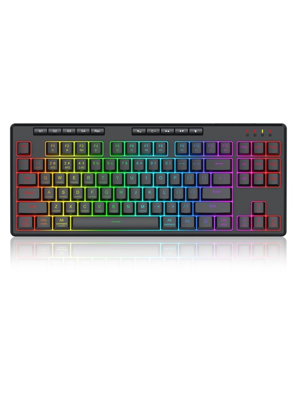 REDRAGON K516RGB-PRO SHIVA PRO 87 keyboard - Pelinäppäimistö - Englanti (US) - Musta