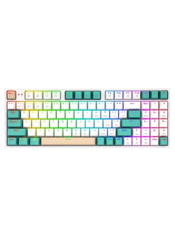 REDRAGON K643GWC-RGB-PRO Veigar Pro keyboard - Pelinäppäimistö - Englanti (US) - Valkoinen