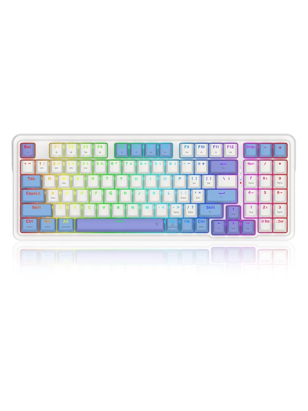 REDRAGON K664WBP-RGB-PRO Gloria Pro keyboard - Pelinäppäimistö - Englanti (US) - Valkoinen