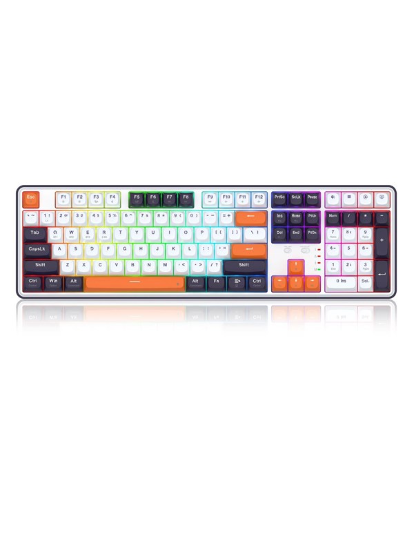 REDRAGON K689WBO-RGB-PRO Wyvern keyboard - Pelinäppäimistö - Englanti (US) - Valkoinen