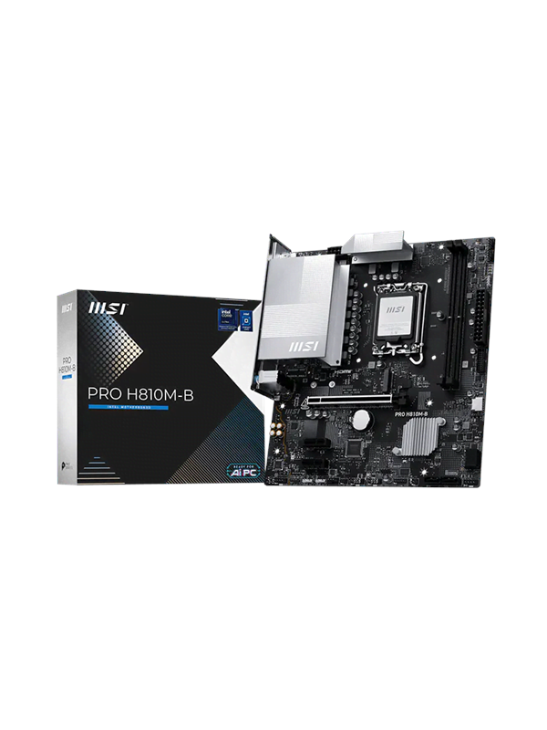 MSI PRO H810M-B Emolevy - Intel H810 - Intel LGA1851 - DDR5 RAM - Micro-ATX