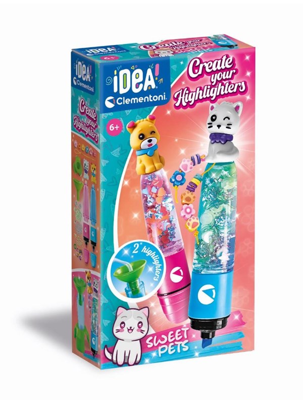 Clementoni Idea Make your own Highlighters - Sweet Pets
