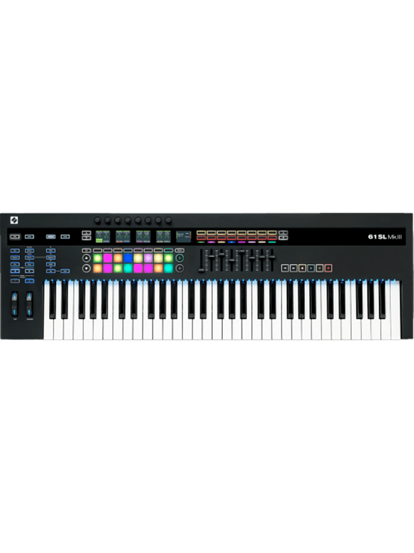 Novation 61SLMK3 - 61-key MIDI and CV-equipped keyboard controller with 8-track sequencer