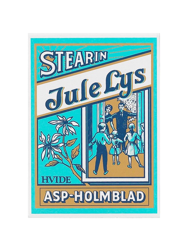 Asp-Holmblad Joulukuusi Kynttilät Valkoiset