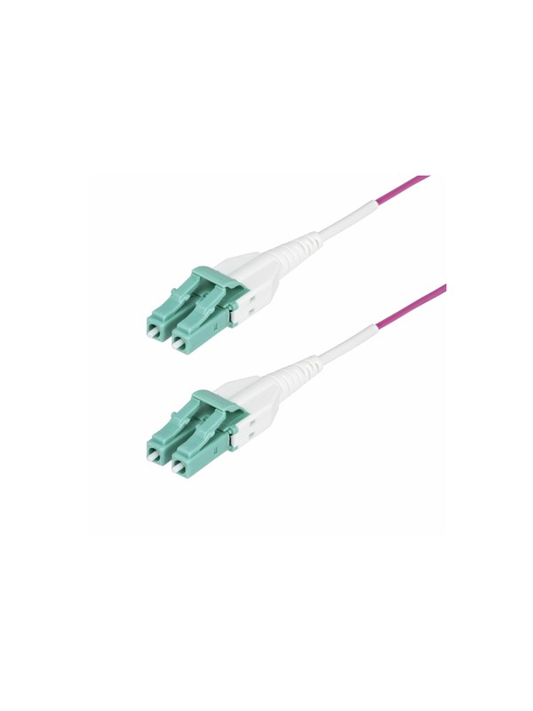 StarTech.com 30m (98.4ft) LC/LC (UPC) OM4 Multimode Fiber Optic Cable - patch cable - 30 m - erika violet - Purppura - 30m