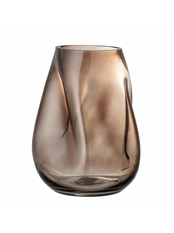 Bloomingville - Ingolf Vase 26 cm - Brown Glass