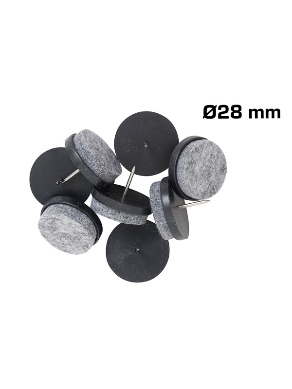 Home>it slip stitch with felt Ø28 mm x 8 pcs black