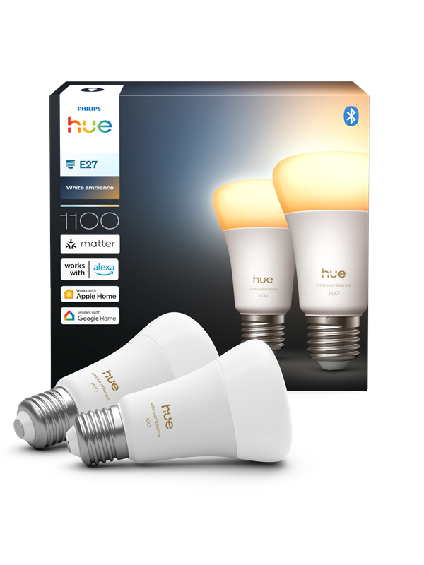 Philips White Ambiance A60 - E27-älylamppu - 1 100