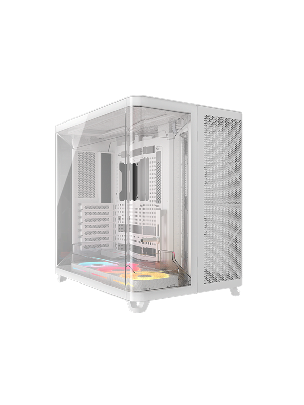 Corsair AIR 5400 LX-R LINK White - Kotelot - Miditower - Valkoinen
