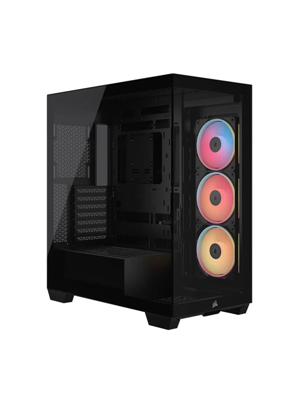Corsair 3500X LX-R RGB iCUE LINK -miditornikotelo ikkunalla, musta