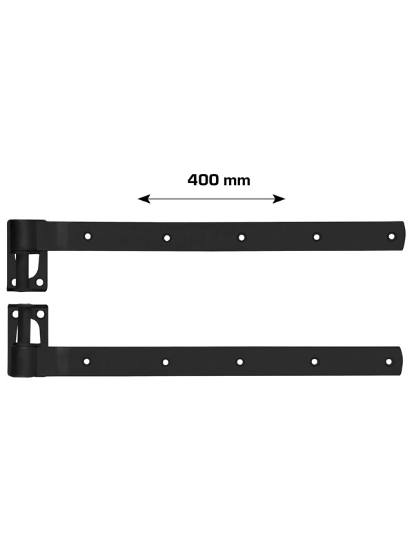 Home>it stable door hinge 400 mm matt black 2 pcs.
