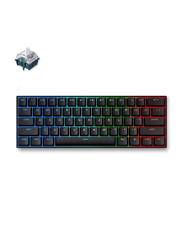 MCHOSE Ace 60 Pro TTC Uranus Magnetic Hall Effect - Pelinäppäimistö - ilman numpadia - Englanti (US) - Musta