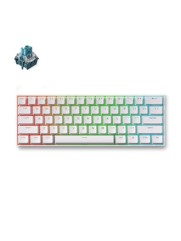MCHOSE Ace 60 Pro TTC Uranus Magnetic Hall Effect - Pelinäppäimistö - ilman numpadia - Englanti (US) - Valkoinen